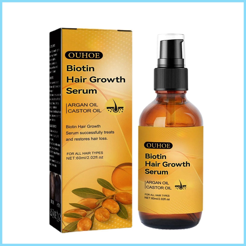 Biotin Hair Growth Serums Hair Growth Essence 2.02oz Hair Strengthen ...