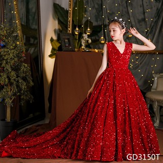 Girls red clearance ball gown