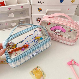 Sanrio Double layer Large Capacity Pencil Case Mymelody Kuromi ...