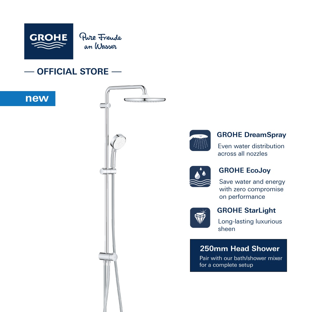 GROHE Tempesta Cosmopolitan 250 Shower System with Diverter Shopee