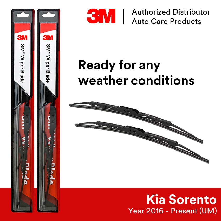 3M EasyClip Wiper Blade Set for Kia Sorento UM 3rd Gen (26"+16") Shopee Singapore