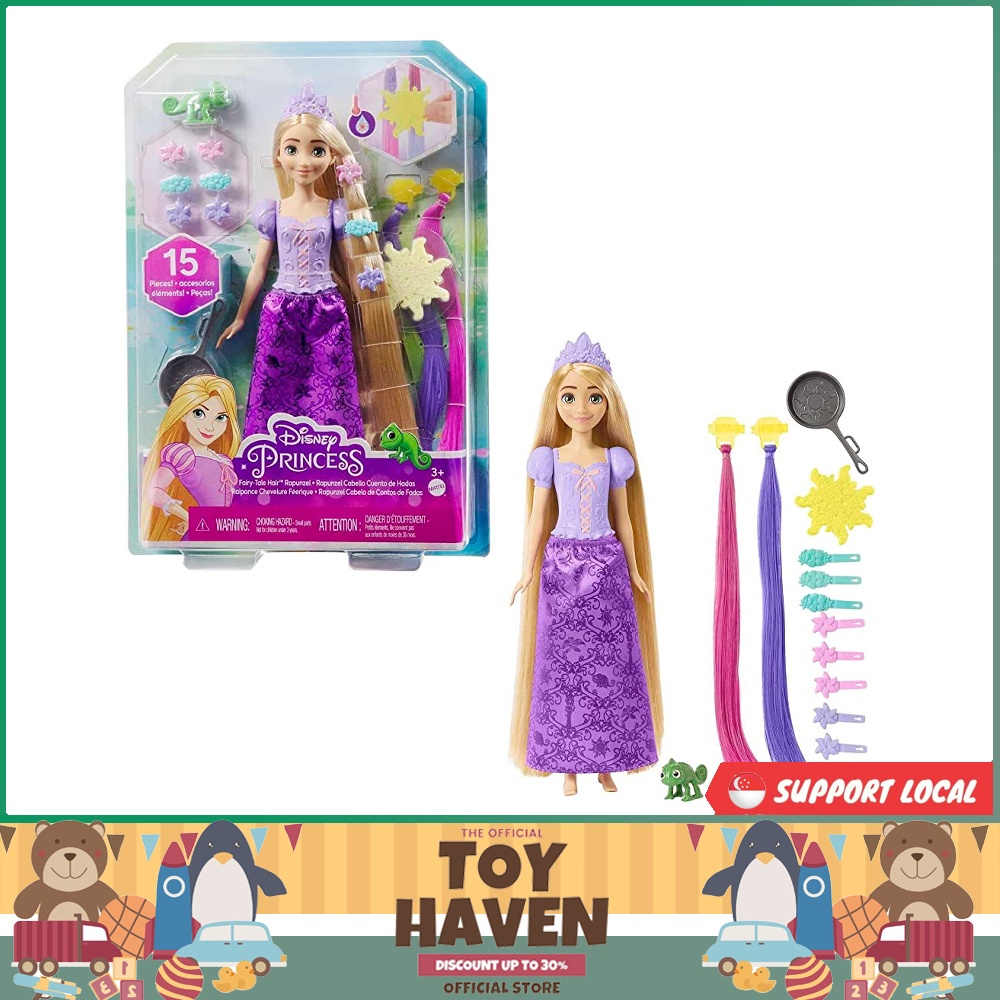 [sgstock] Mattel Disney Princess Toys, Rapunzel Doll with ColorChange