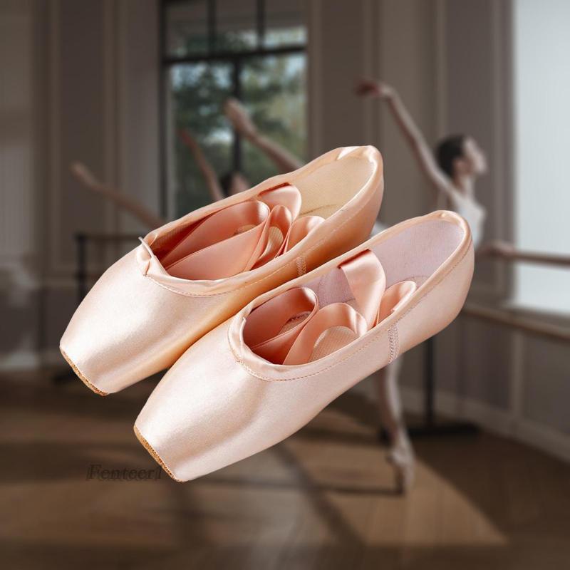 White satin split sole sale ballet shoes