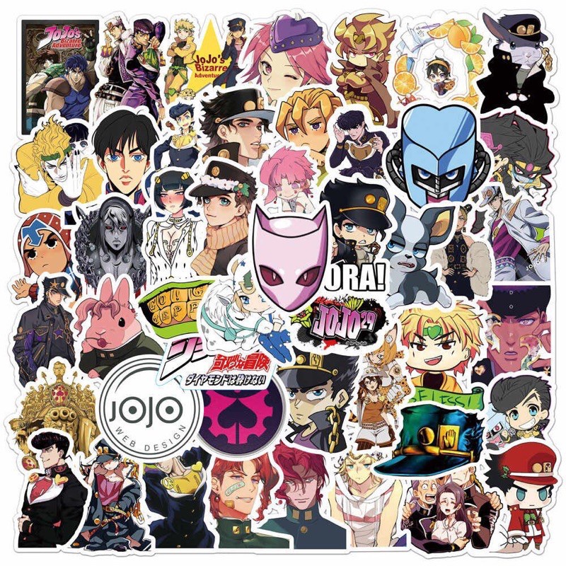 Combo of 30-60 jojo's bizorre adventtime stickers/ jojos bizorre ...