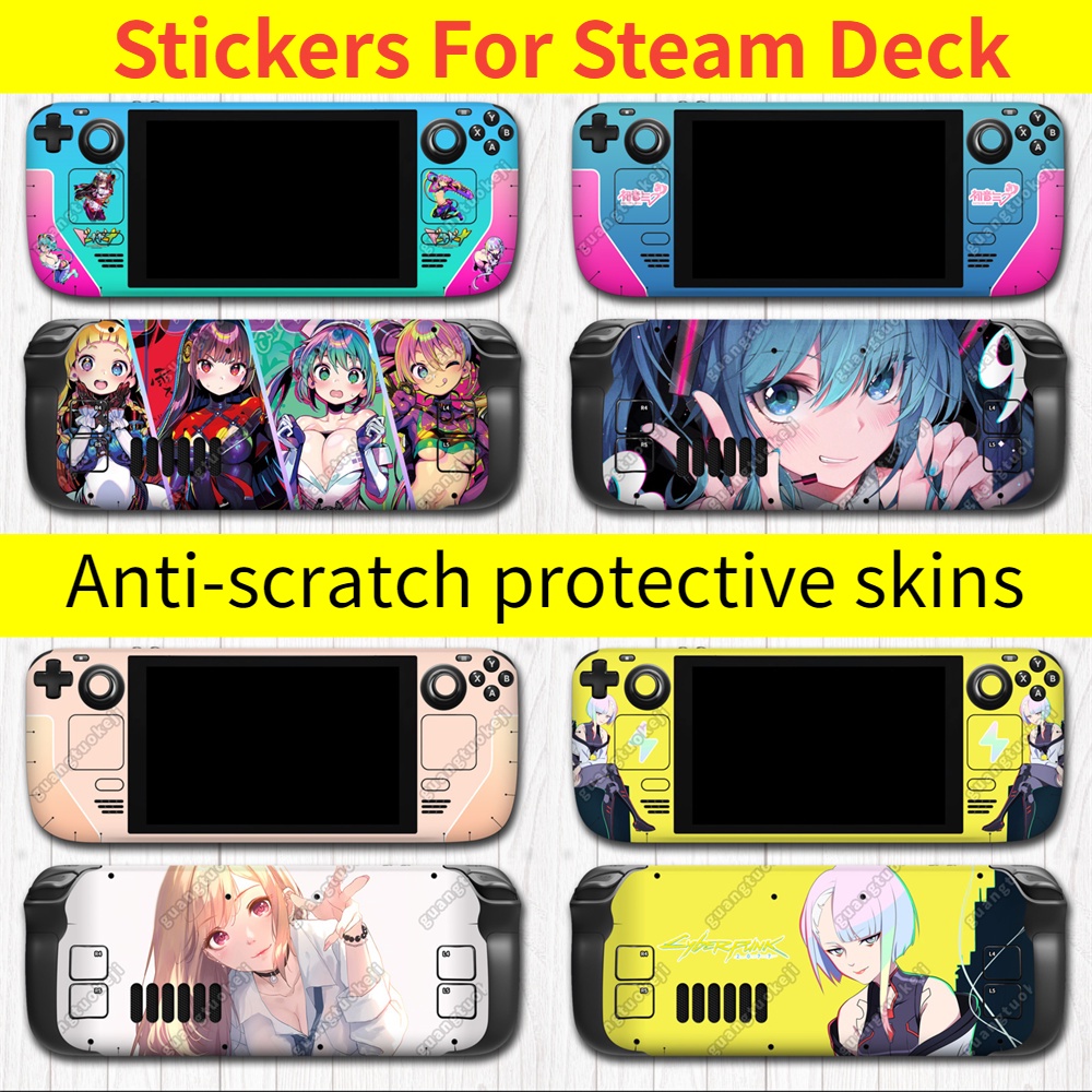 【151-200】Aesthetic Cartoon Steam Deck Full Set Protective Skin Decal ...