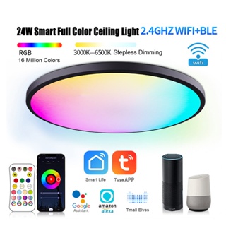 LED Downlight 10W Smart Ceiling Light RGB Dimmable Recessed Led Spot Lamp  RGB+CW+WW Smart Lamp Work With Alexa Google Home