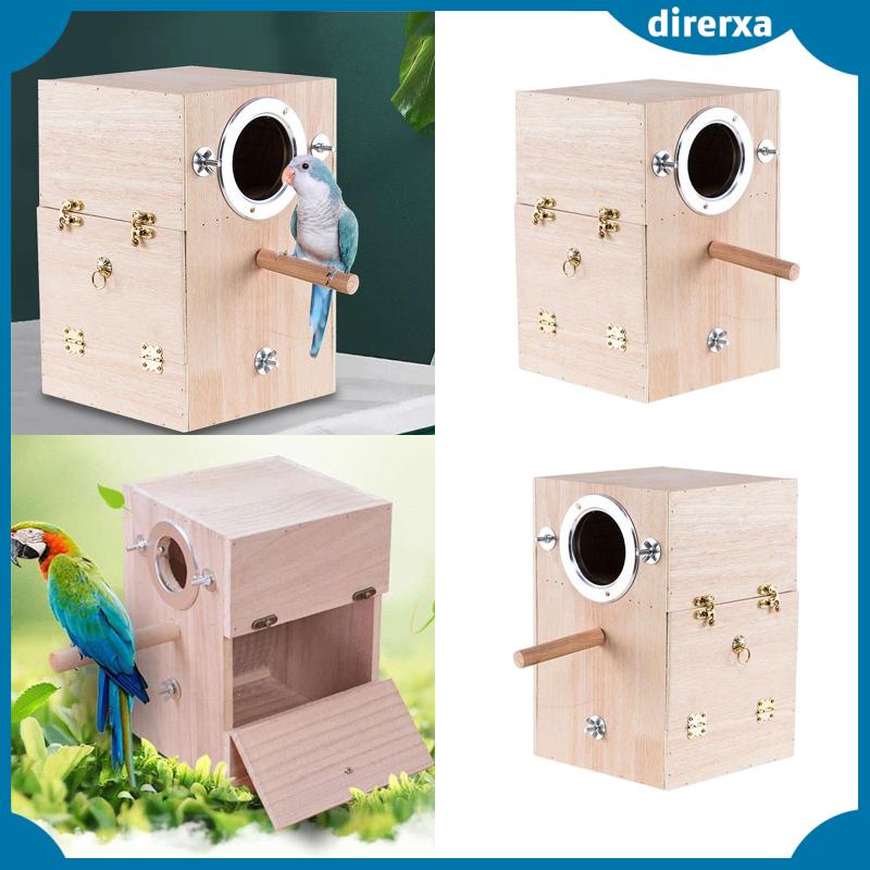 [Direrxa] Parrot Breeding Box Parakeet Bird House Hatching for Canary