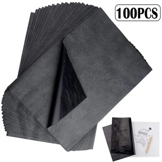 50pcs A4 Carbon Paper Black Legible Graphite Transfer Tracing