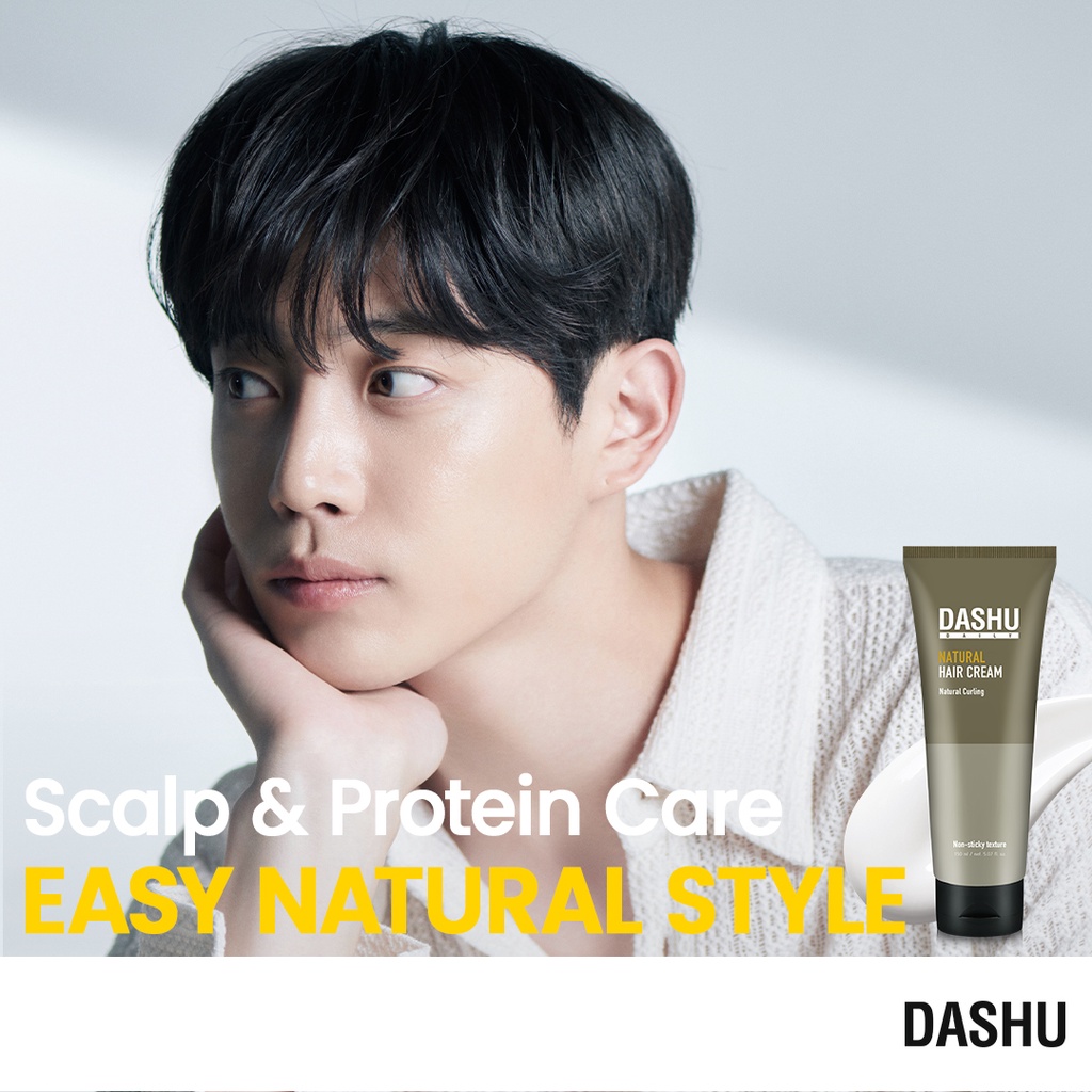 [DASHU] Daily Natural Hair Curl Cream 150ml Men Hair Styling Natural