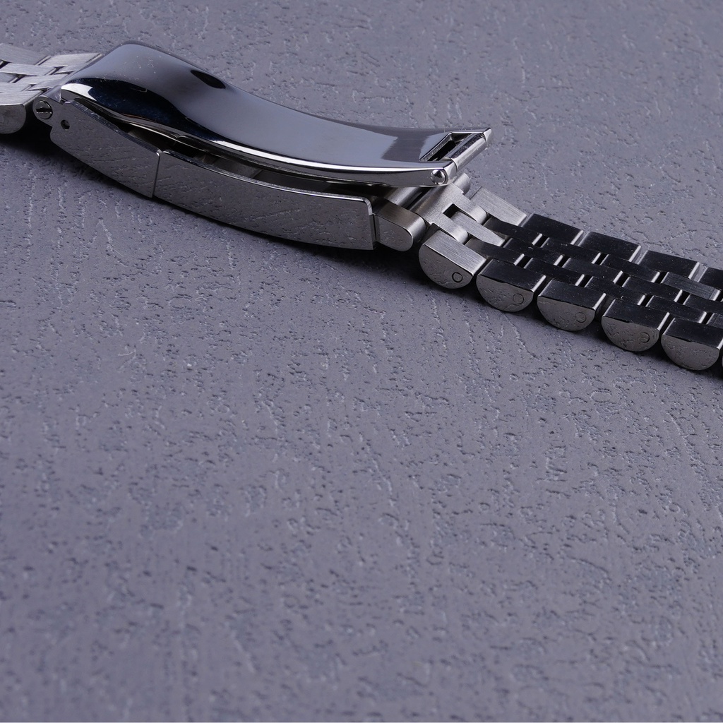 For Orient Kamasu Silver Jubilee Hollow CurvedEnd WatchBand Bracelets With Oyster Deployment Clasp 22mm Shopee Singapore