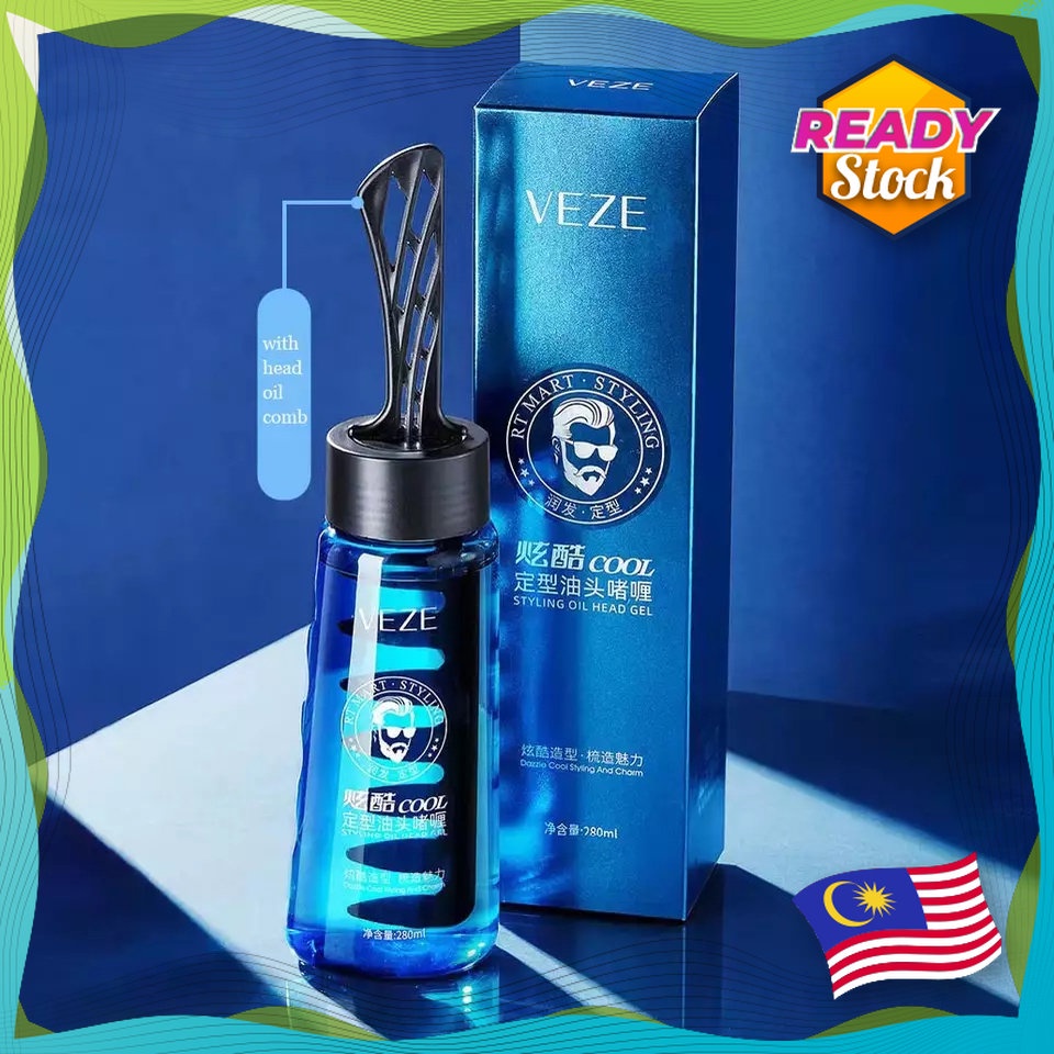 Veze Dazzle Cool Styling And Charm Mens Oil Head Gel One Comb Shaping