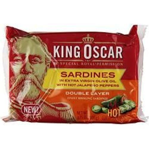King Oscar Sardines In Extra Virgin Olive Oil With Jalapeno Peppers 100g Shopee Singapore