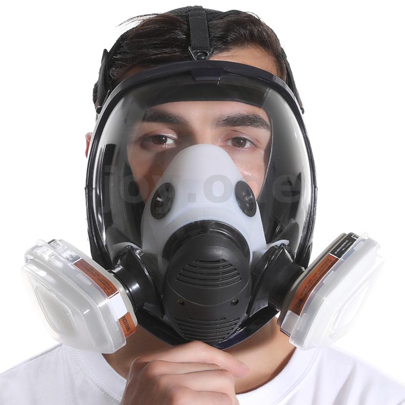 Chemical Full Gas Mask Dust Respirator Paint Insecticide Spray Silicone ...