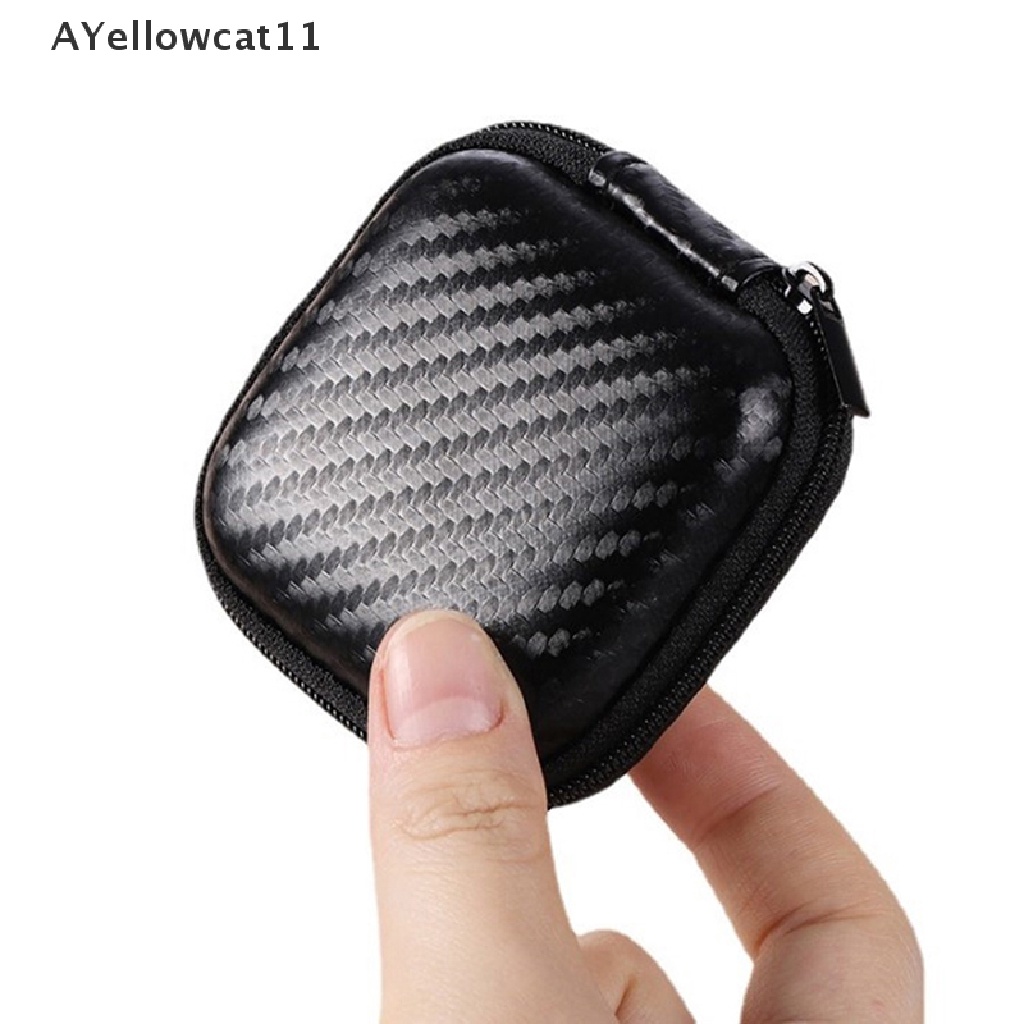 AA Earphone Wire Organizer Box Carrying Portable Travel Zipper Storage