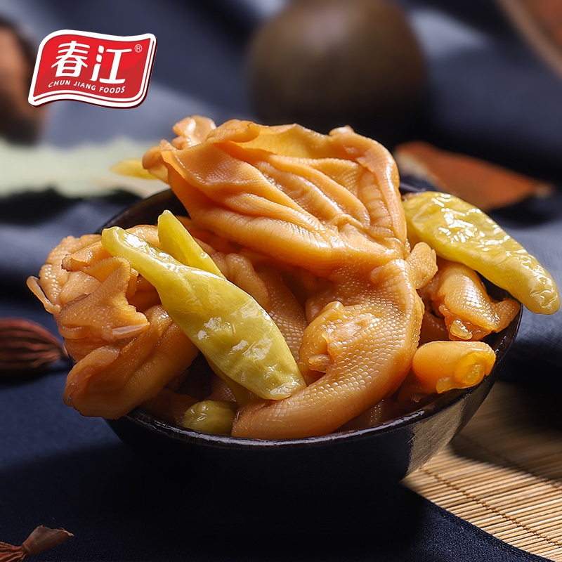 chunjiang-boneless-duck-webs120g-sour-and-spicy-boneless-duck-feet