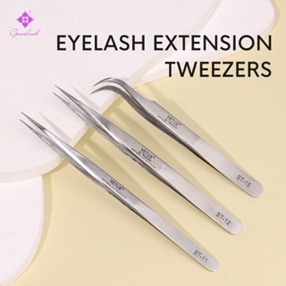 2pcs 25cm Stainless Steel Straight and Curved Nippers Tweezers