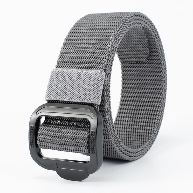 Men belt Nylon Canvas Breathable Waist Belt With Metal Buckle Size120cm
