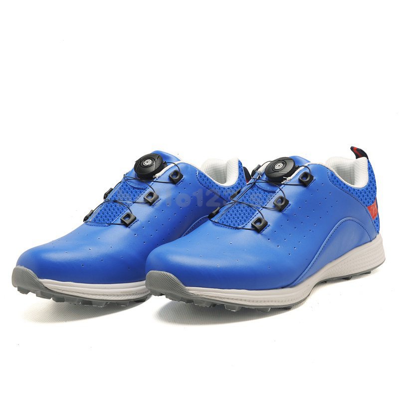Training Golf Shoes Men'S Waterproof Golf Shoes Male Rotating Shoelaces