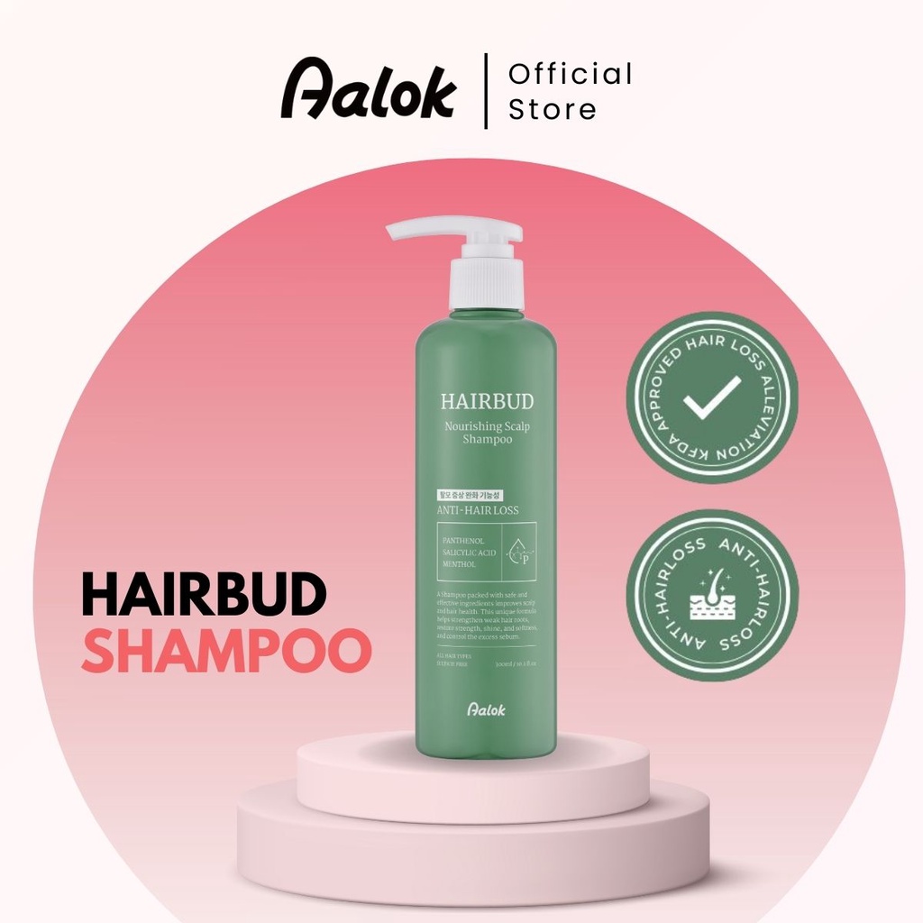 AALOK HAIRBUD Nourishing Scalp Shampoo 300ml (for Anti Hair Loss
