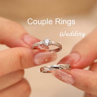 2pcs Leaf Couple Rings Set for Men and Women, Men Wedding Band