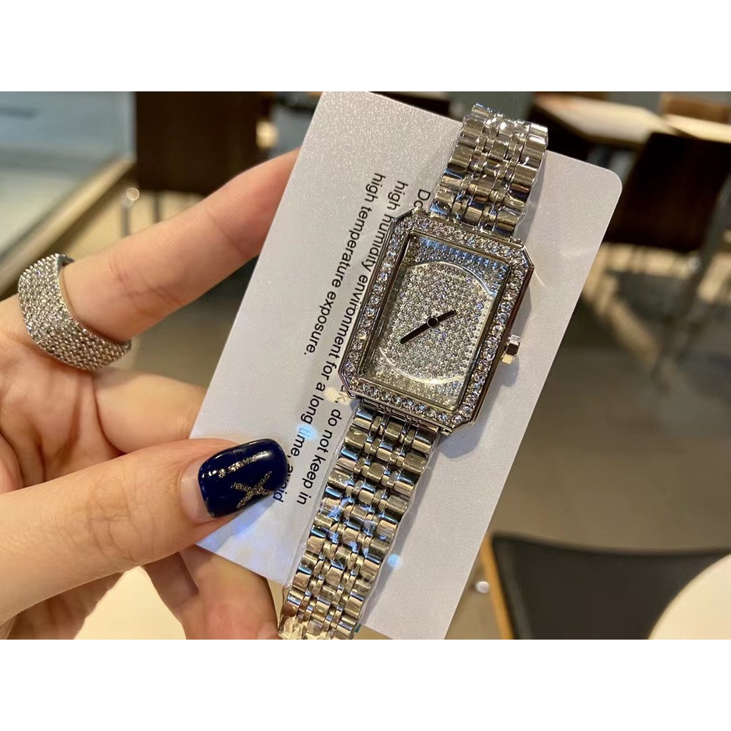 Times square diamond quartz watch sale