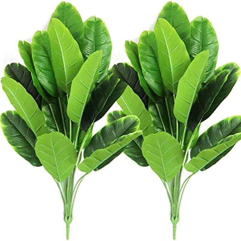Artificial Bird of Paradise Plants 18 Leaves Faux Banana Tree Large