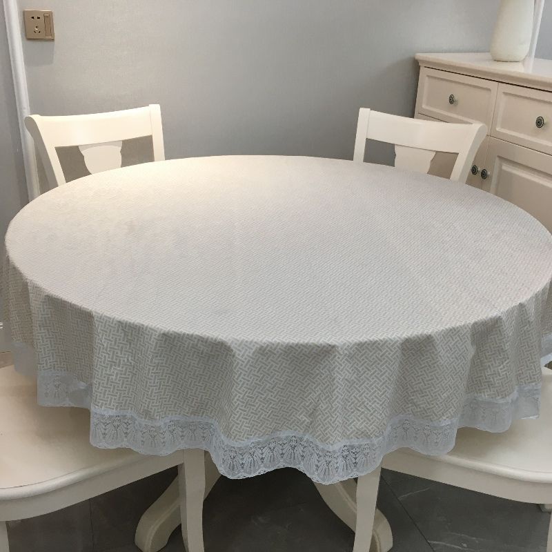 Solid Color PVC Waterproof and Oilproof and Heatproof Tablecloth Rectangular Plastic Table Mat Tablecloth