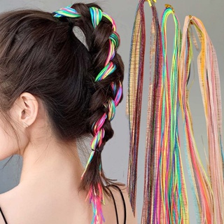 90cm Mix Colorful Hair Braids Rope Strands for Girls DIY Braids Styling  Tools