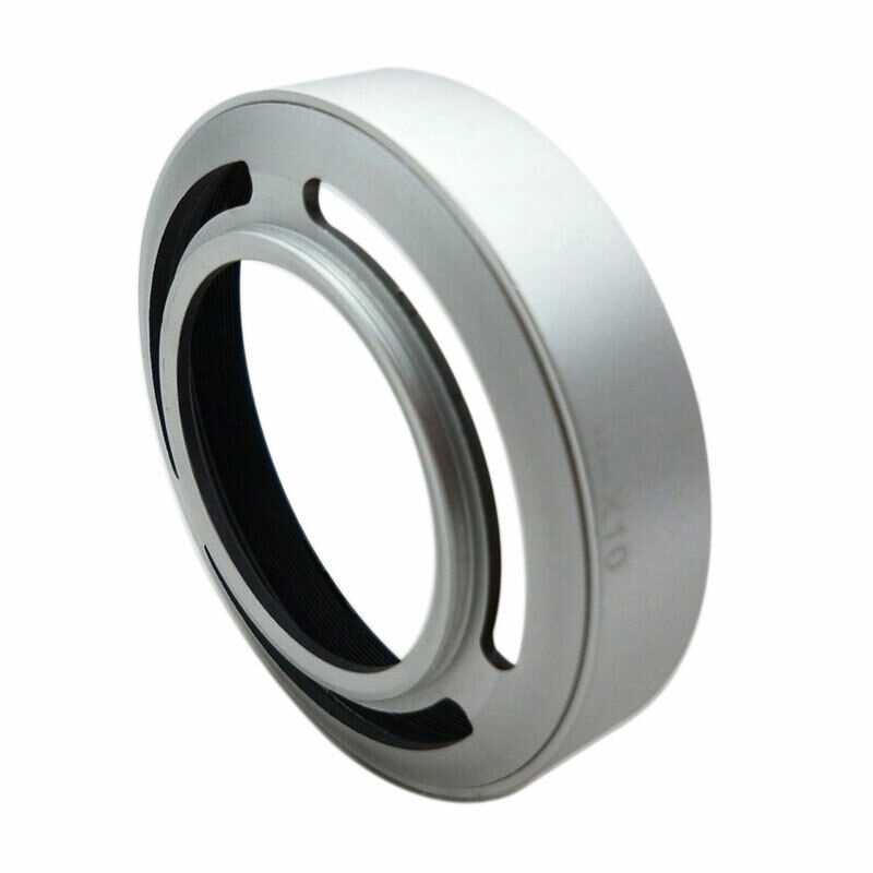 Haoge LH-X54B Square Metal Lens Hood With 49mm Adapter Ring For Fujifi Fuji X100v Camera Black