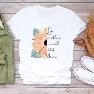 Cheap Women Printing T Tee Top Fashion Cute Plant 90s Cute Clothes Tshirt  Casual Cartoon Print Lady Female Clothing Graphic Short Sleeve T-shirt