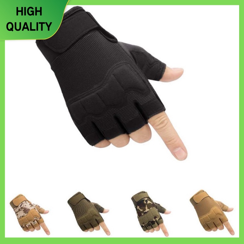 Half Finger Tactical Gloves Breathable Lightweight Outdoor Military