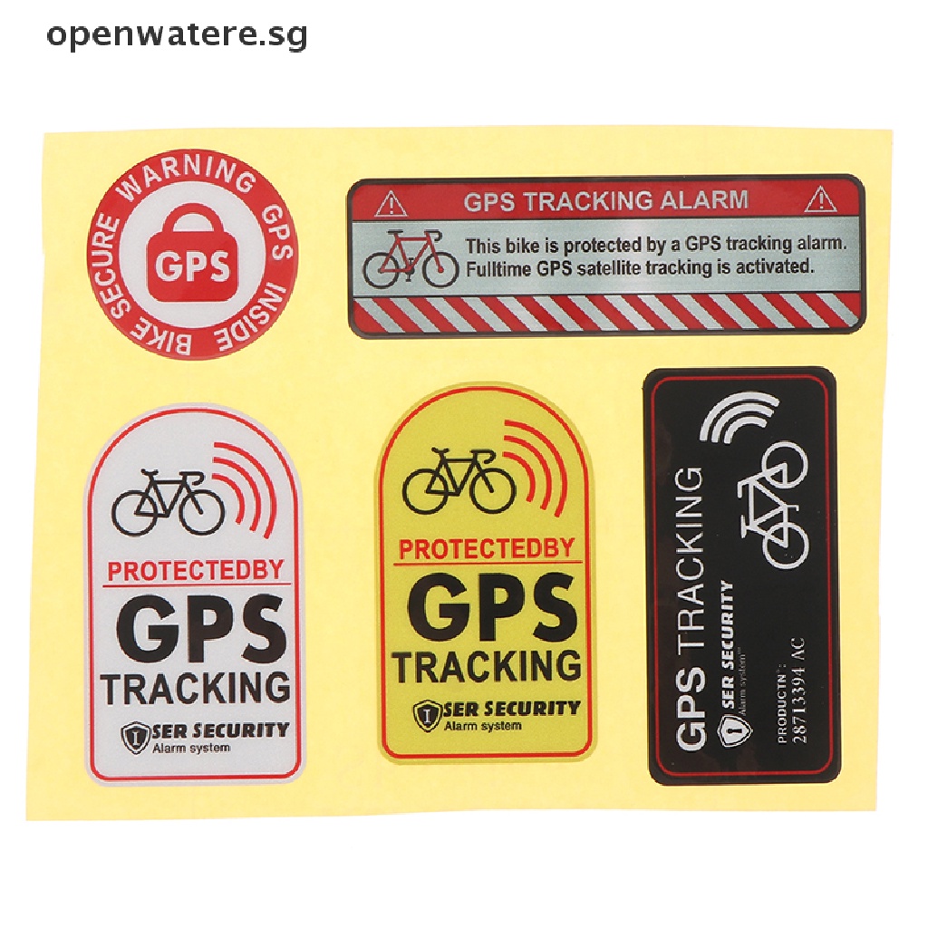 Openwatere GPS TRACKING Alarm Sticker Reflective Bicycle Warning