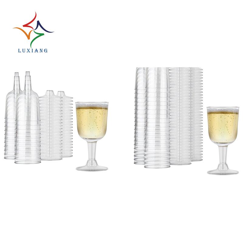 Clear Plastic Wine Glass Recyclable Shatterproof Wine Goblet