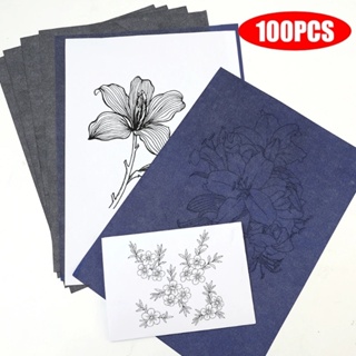 100Pcs Black A4 Copy Carbon Paper for Tracing Transfer Painting