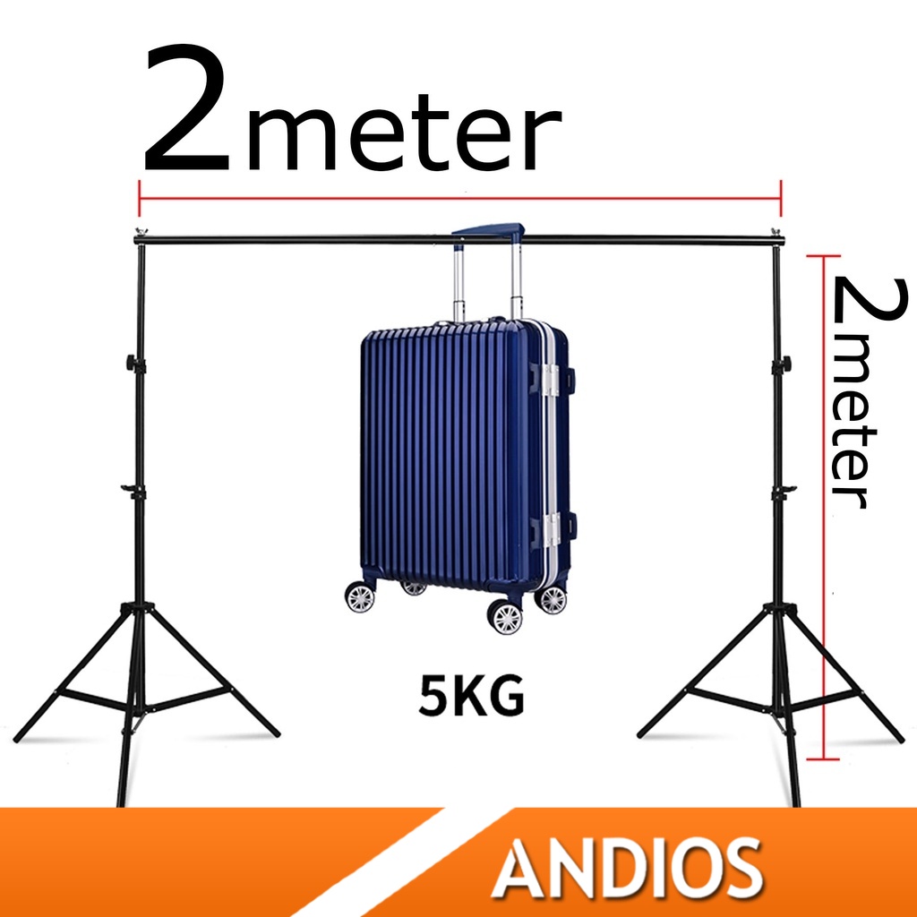 2x2 Portable Backdrop Stand Kit Background Photo Shoot Photography ...