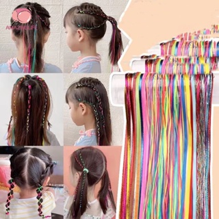 braided hair colored rope female children colored colorful ribbon dirty  braid hair rope hair rope artifact hair braid headdress