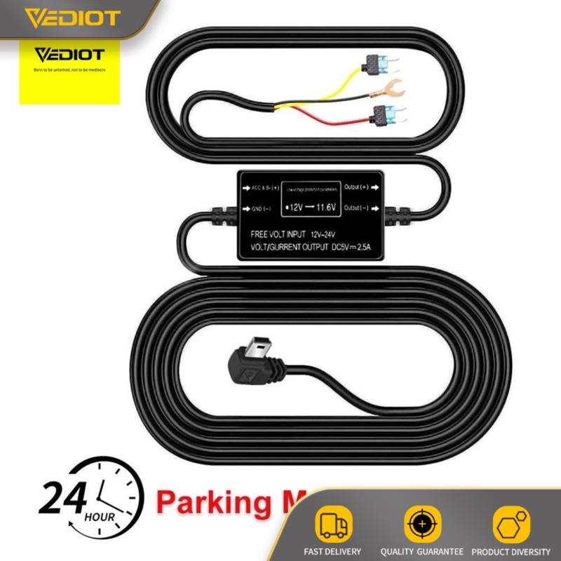 3.2m 12v-24v to 5v 2.5A Mini Micro USB Car Dash Camera Charger