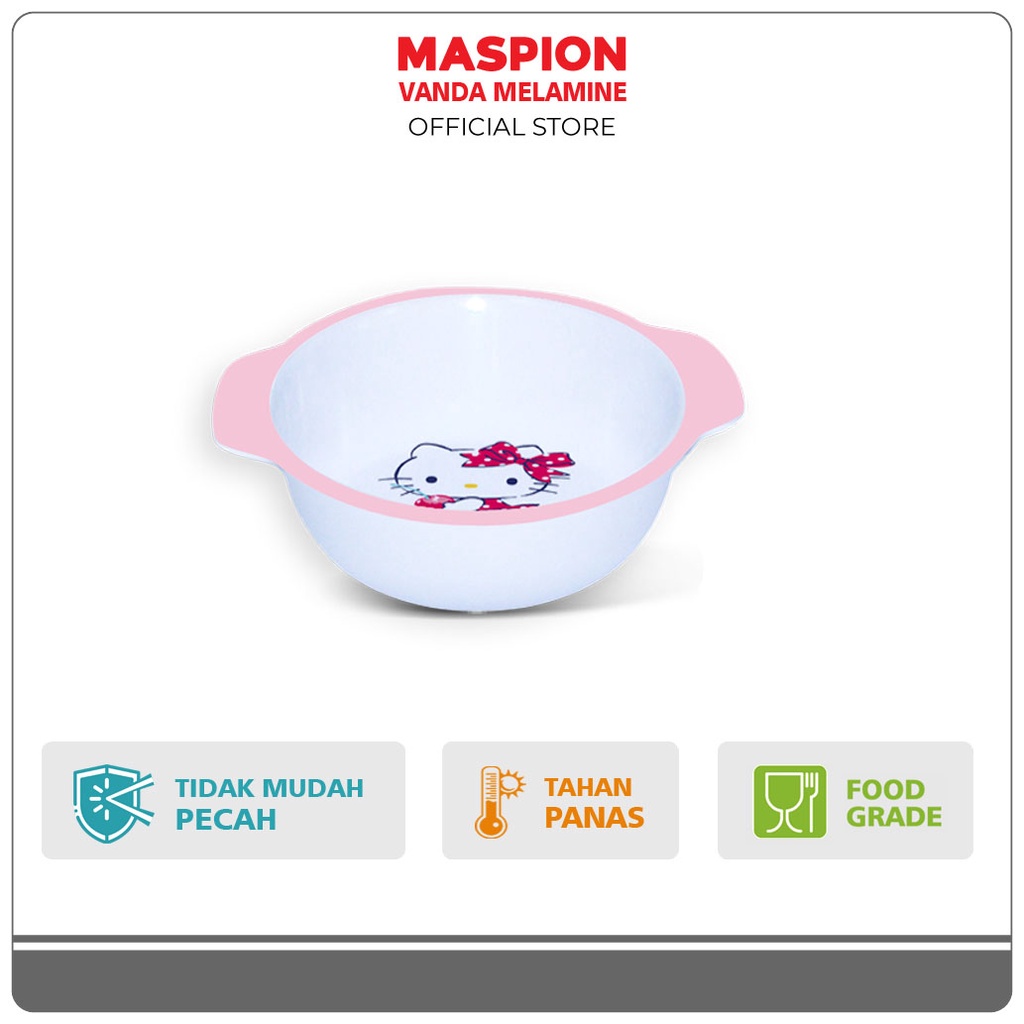 Maspion Vanda Melamin Mangkok Bayi 4.5 Inch Hello Kitty - Gambar 2