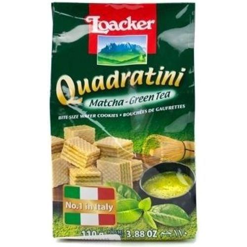 Loacker Quadratini Matcha Green Tea Wafer 110g Shopee Singapore