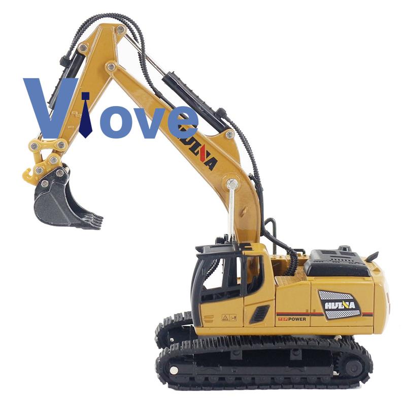 HUINA Die Cast Metal Construction Truck Heavy Metal Excavator and Die