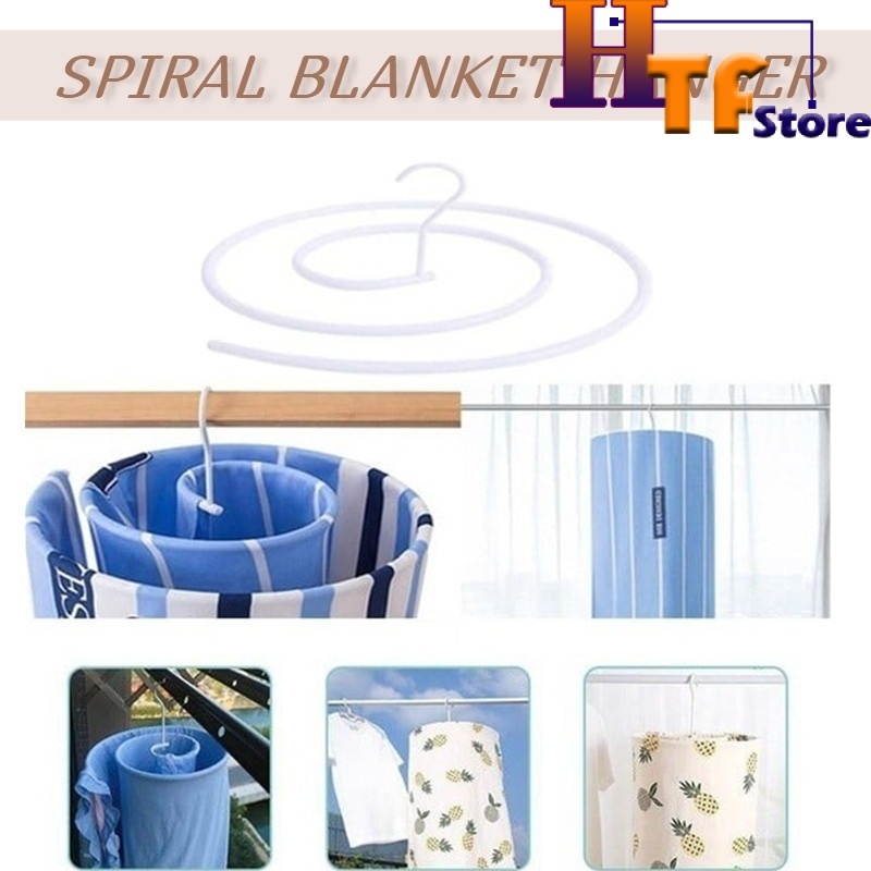 Round Drying Rack 360 Rotatable Circle Shape Heavy Duty Hook Spiral ...