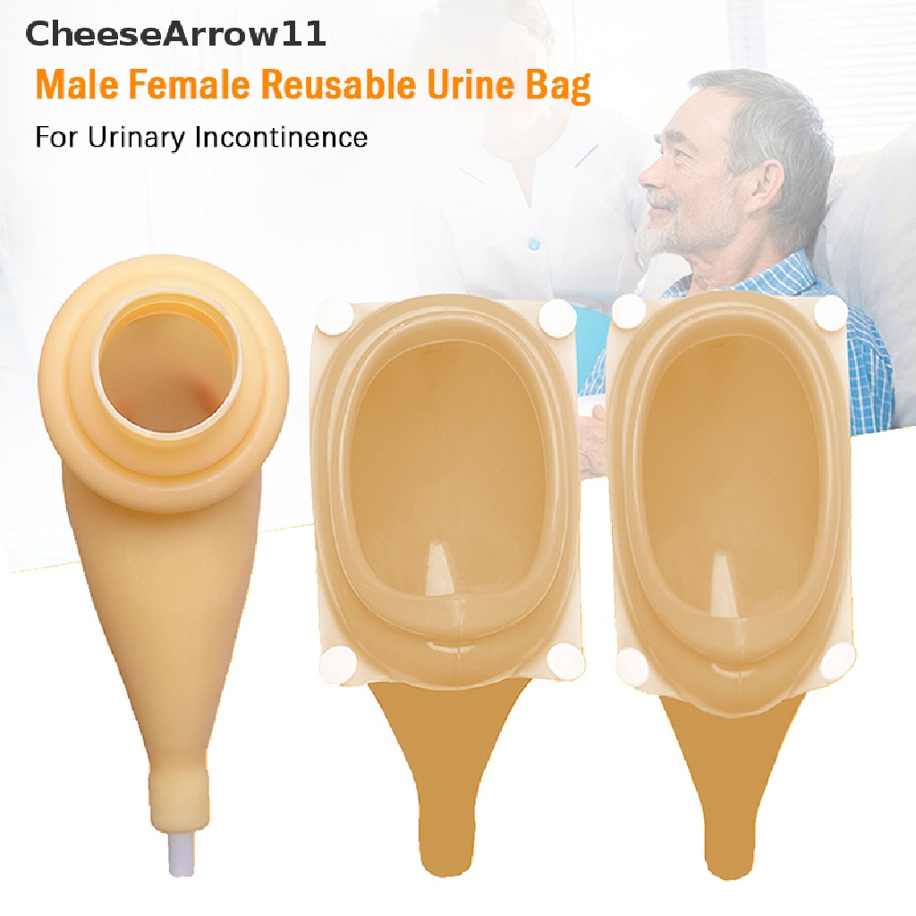 CheeseArrow Male Female Reusable Urine Bag Urinal Pee Holder Collector Urinary Inconence sg