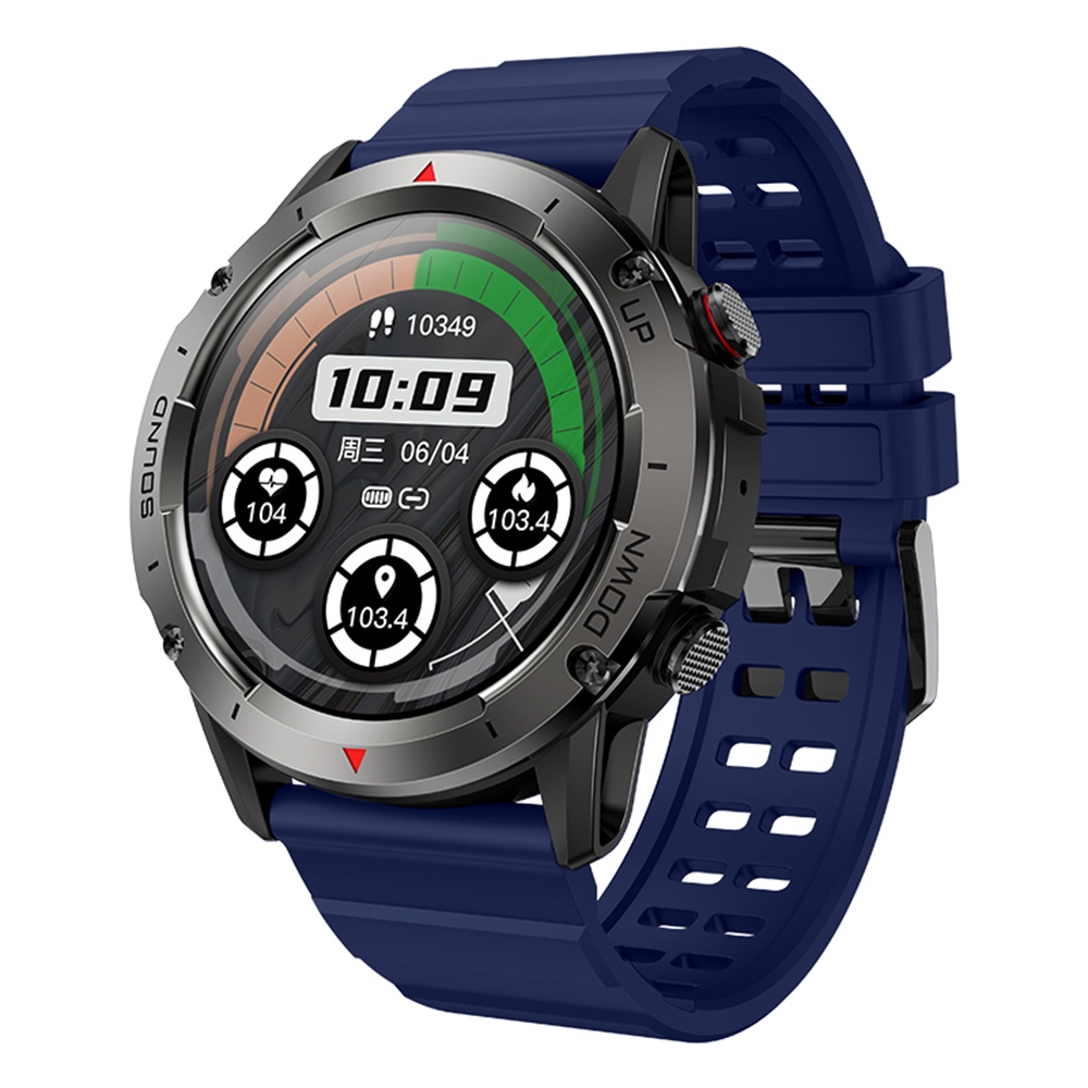 Military Style Smart Watch Rugged Hike Heart Rate Fitness Tracker