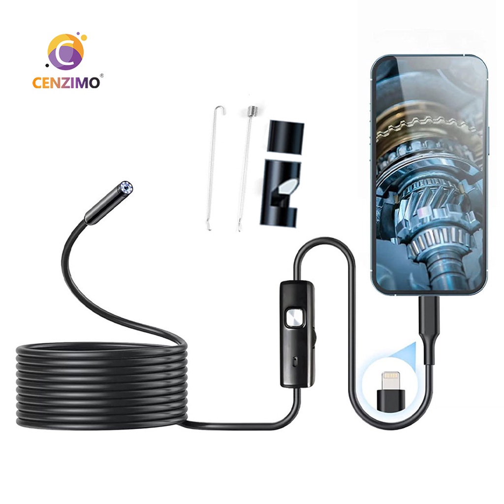 CENZIMO Endoscope Camera with Light 1280P HD Borescope with 8