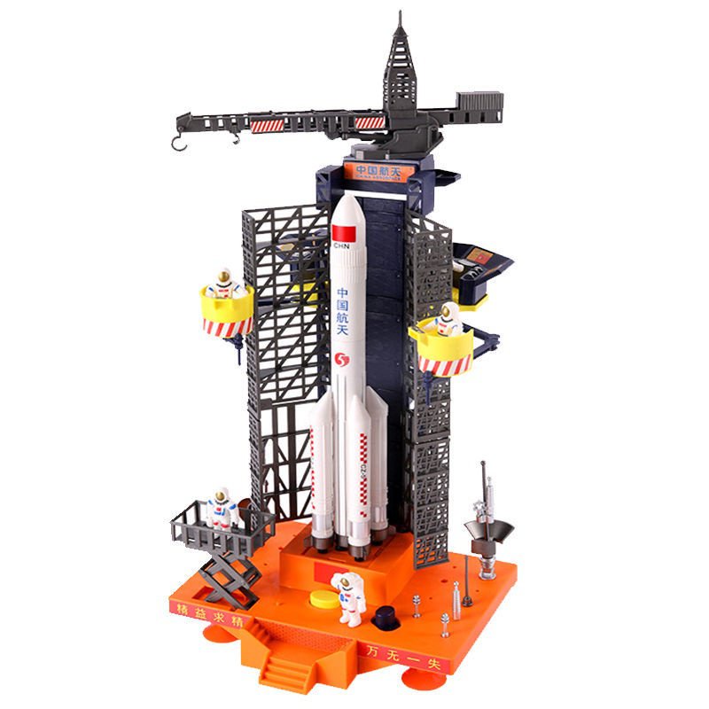 Assembled Toy Space Station Model Aircraft Rocket Launcher Hasee
