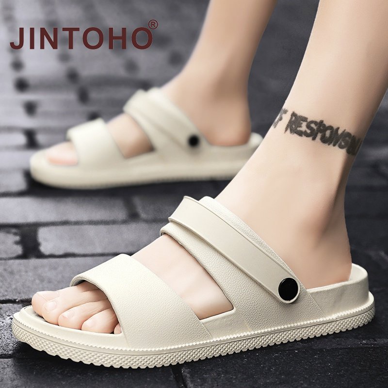 Men Fishing Slippers Summer Fashion Beach Sandals Rubber Flat