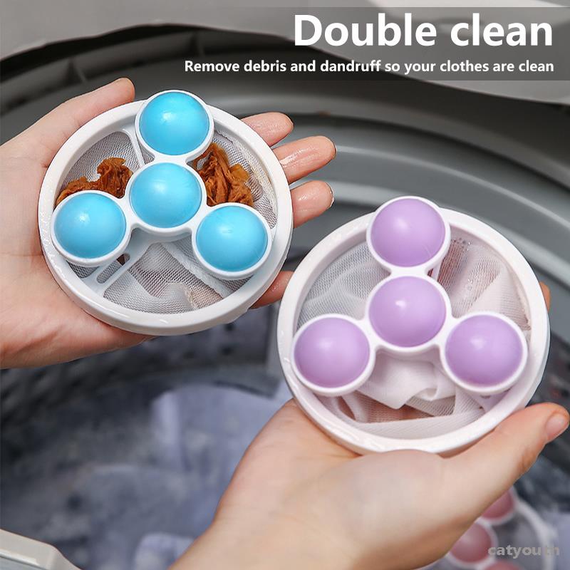 Washing Machine Hair Filter Cleaning Mesh Bag / Floating Pet Hair Lint ...