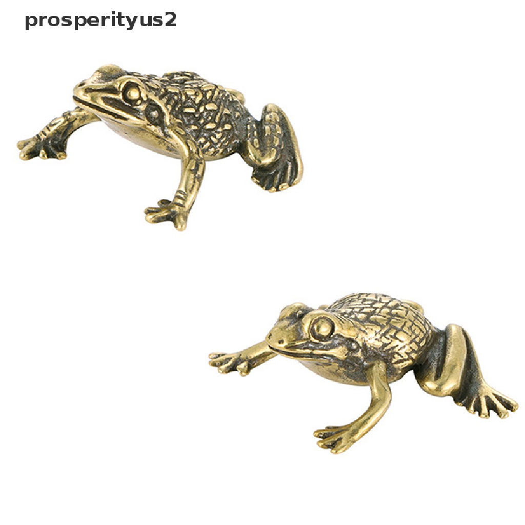 [prosperityus2] Lucky Rich Copper Toads Frog Golden Toad Animal Solid ...