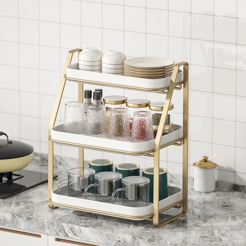 Kitchen Water Cup Rack Glass Storage Desktop Multi-Layer Tea Coffee ...