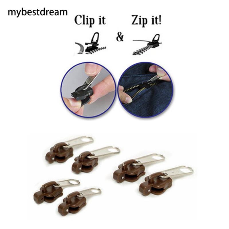 6Pcs/Set Quick Press Installation Replacement Zipper Universal Zipper